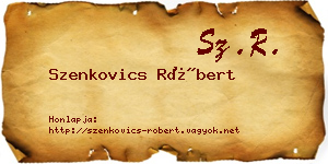 Szenkovics Róbert névjegykártya