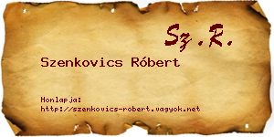 Szenkovics Róbert névjegykártya